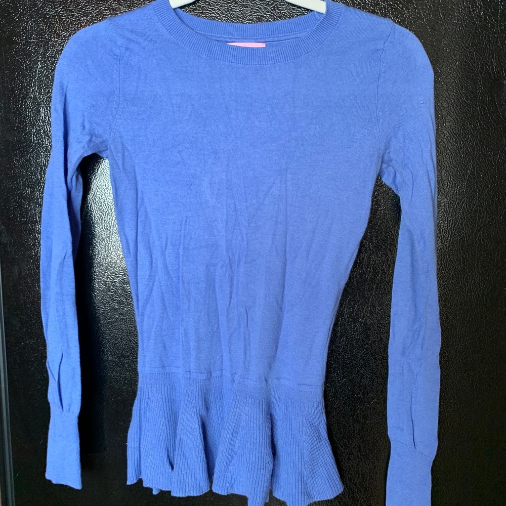 Lilly Pulitzer Longsleeve Peplum Top